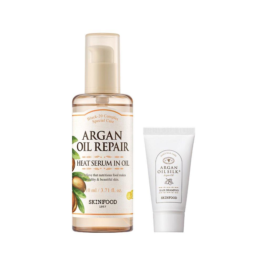 

Skinfood [Heat Protection] Argan Oil Repair Plus Heat Serum in Oil (110 мл) + Подарок (Travel Shampoo 50ml)