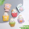 Cute Cartoon Animal Food Resin Charms Flat Back Cabochon Scrapbook for Paper Clips Kawaii Crafts Accessories Phone Slime Charms