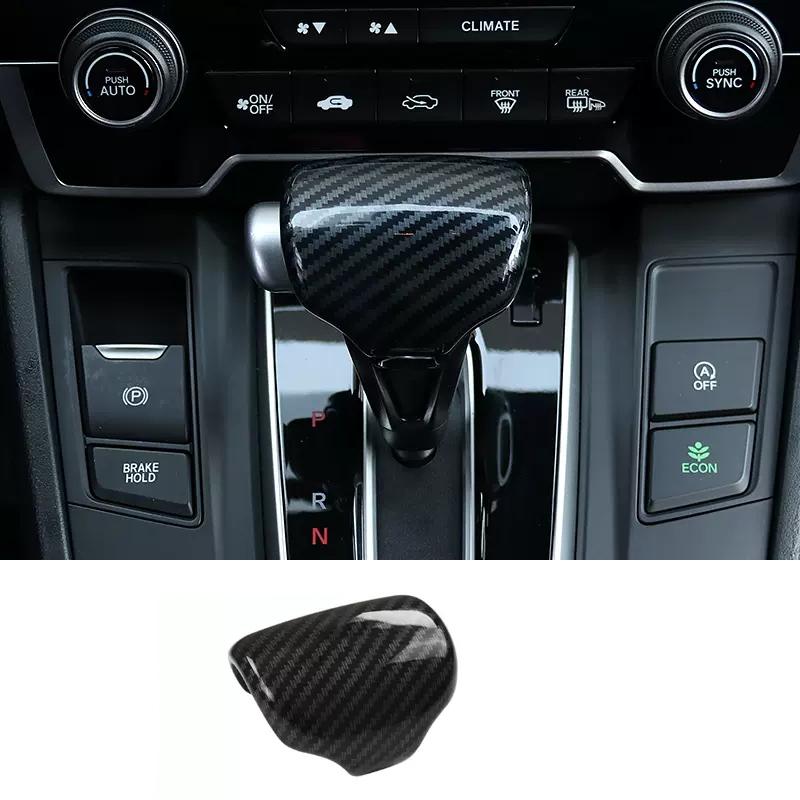 For Honda CRV CR-V C-RV 2017- ABS Carbonfiber Armrest  Window Swtich Cover Gear Shift Panle Air Outlet Steering Wheel Cover