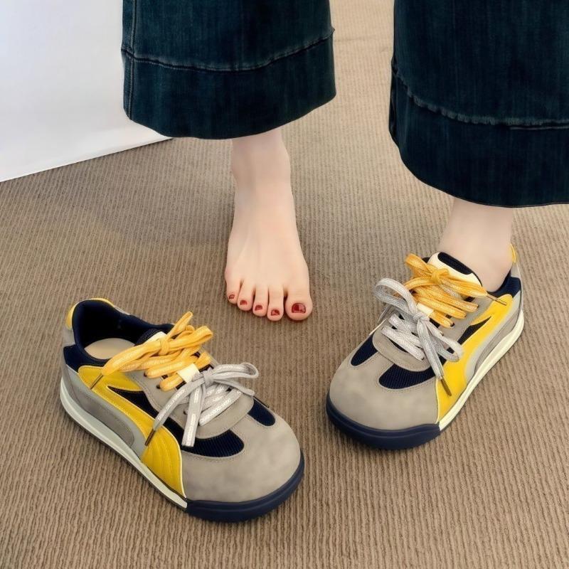 Versatile Large-head Sports Shoes, New Casual Height-increasing Sneakers, Retro Shoes for Women