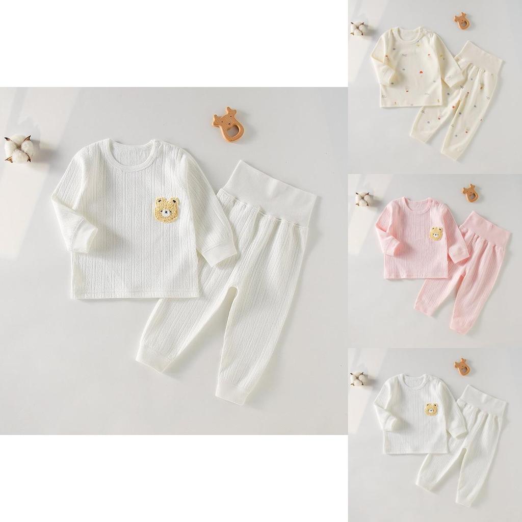 Cozy 2023 Autumn Winter Childrens Soft Cotton Long Sleeve Two Piece Set For Baby Boys And Girls
