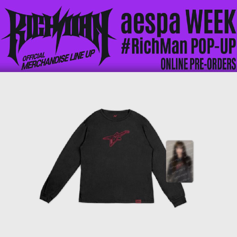 Pre-order aespa WEEK Rich Man T-shirt Set Long ver.