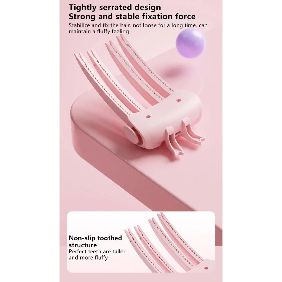 Wireless Heated Volumizing Root Lift Clip For Flat Fine Hair Portable Travel Styling Tool Comb Volumizer Crown Lifting Portable