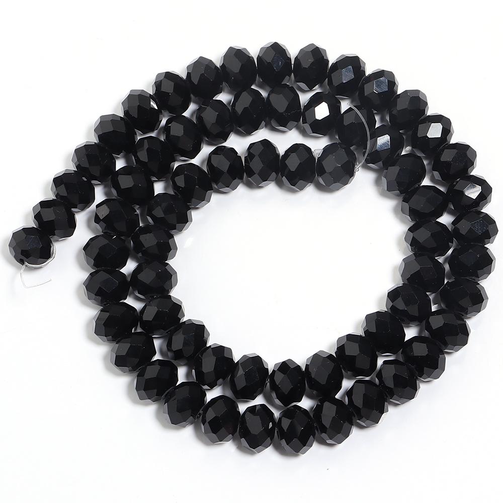 3 4 6 8 10mm Crystal Rondelle Beads Abacus Faceted Glass Loose Spacer Beads For Jewelry Making DIY Bracelet Necklace Accessories