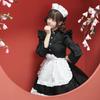Chinese Style Kung Fu Maid Outfit for Women, Plus-Size Long-Sleeve Maid Cosplay Costume Performance Outfit