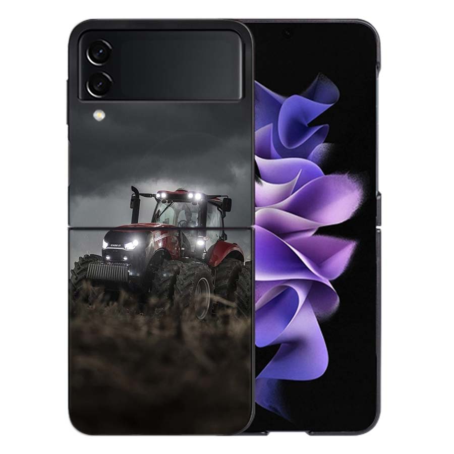 Tractor Farm Coque For Samsung Z Flip7 6 Galaxy Case Shockproof Z Flip5 Z Flip3 4 5G Hard Cover Phone TPU PC Hard Funda