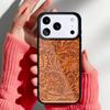 Rustic Brown Western Country Leather soft Phone Case for iPhone 17 Air 16e 15 14 13 Pro Max Back Cover for 12 11 Pro Coque