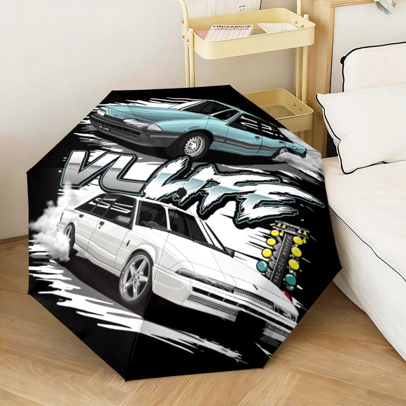 1PC Stylish Car Automatic Umbrella - Suitable Travel Outdoor Portable Umbrella Birthday Gift Daily Essentials