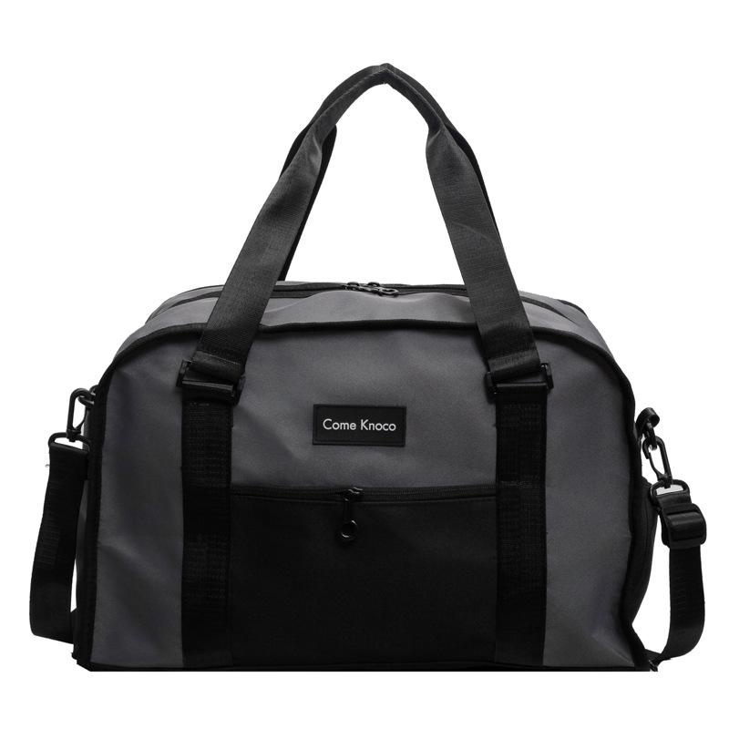 

Travel bag Premium sense fitness bag Dry and wet separation Swimming training Shoulder bag Contrast color Campus leisure storage large bag серый