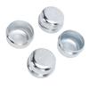 4PCS 1.98 Inch Trailer Axle Dust Caps Steel Trailer Axle Bearing Grease Covers for 2000-3500 Lbs Boat Trailer Camping Vehicle