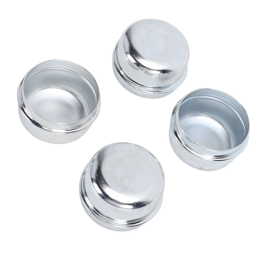 4PCS 1.98 Inch Trailer Axle Dust Caps Steel Trailer Axle Bearing Grease Covers for 2000-3500 Lbs Boat Trailer Camping Vehicle
