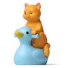 4Pcs Mini Cat Model Detailed Texture High Simulation Decoration Accessories Miniature Cat Animal Model Toy for Kids