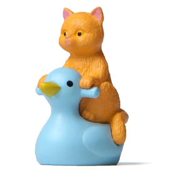 4Pcs Mini Cat Model Detailed Texture High Simulation Decoration Accessories Miniature Cat Animal Model Toy for Kids
