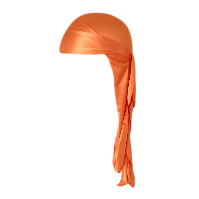 Silk-Style Elastic Knitted Long Tail Headscarf Turban