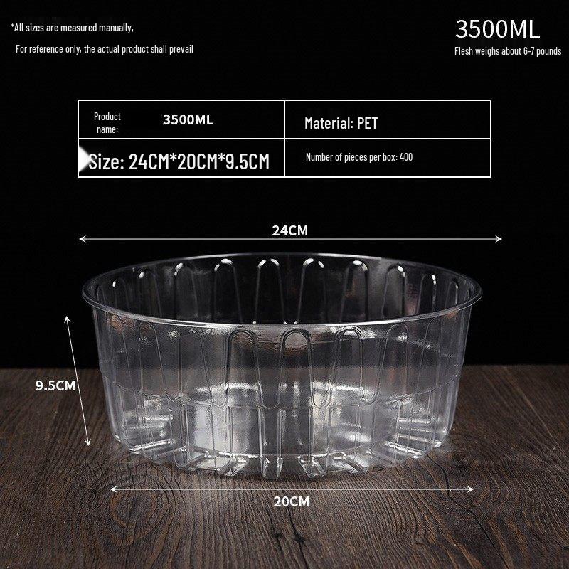 Thickened Disposable Round Transparent Food Containers