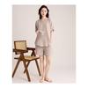 [House Yayoi] Women's Pajamas, Double Gauze, Cotton, Short Sleeves, Gauze, Spring, Summer, Room Wear, Cute, Loose, Nightwear, Top and Bottom Set,