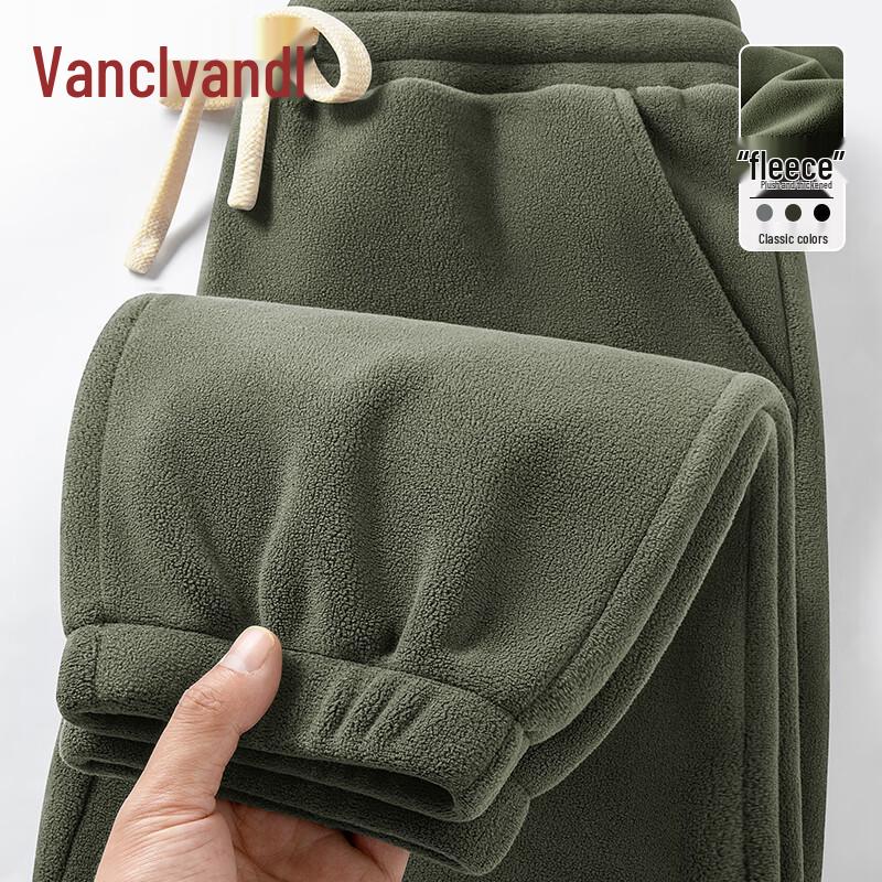 

VANCL Men s Winter Loose Fit Fleece-Lined Casual Joggers XL
