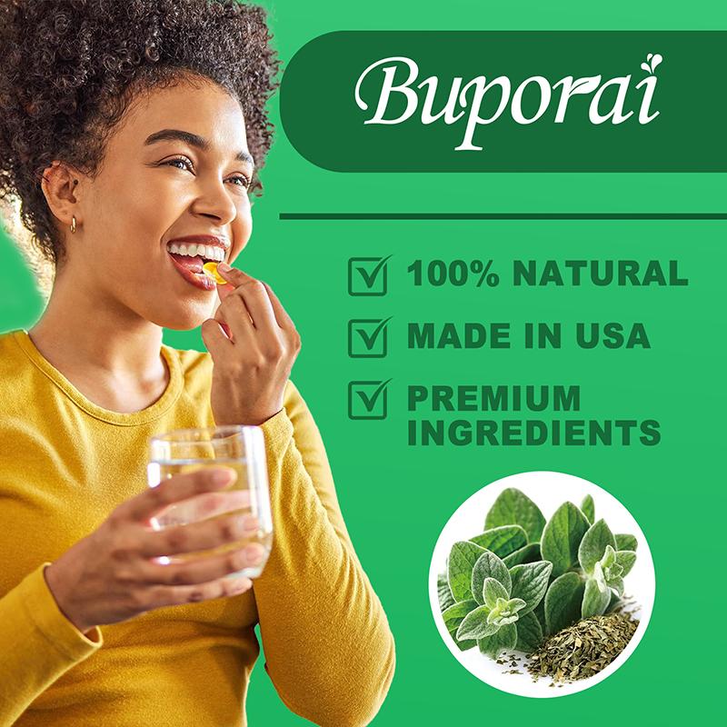 Buporai Capsule Estratto di Olio di Origano, 3000 mg per porzione, forniscono supporto immunitario, potenziano il sistema immunitario e promuovono la salute intestinale.