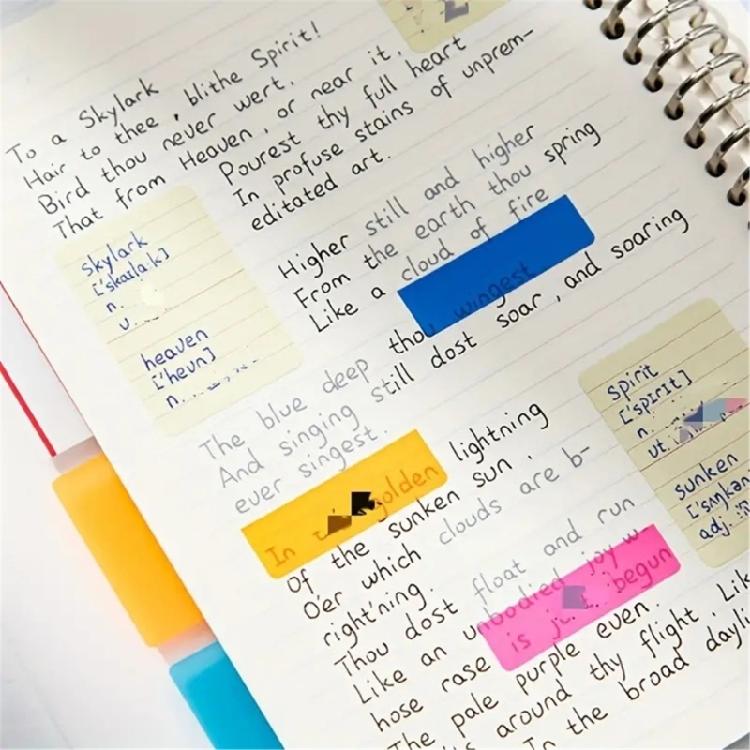 1 Set Index Tabs Colored Page Markers Reading Tabs for Books Binders Notebook and File Folders