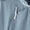 INCERUN Summer Men Vintage Stand Neck Short Sleeve Side Buttons Casual Vintage Shirts
