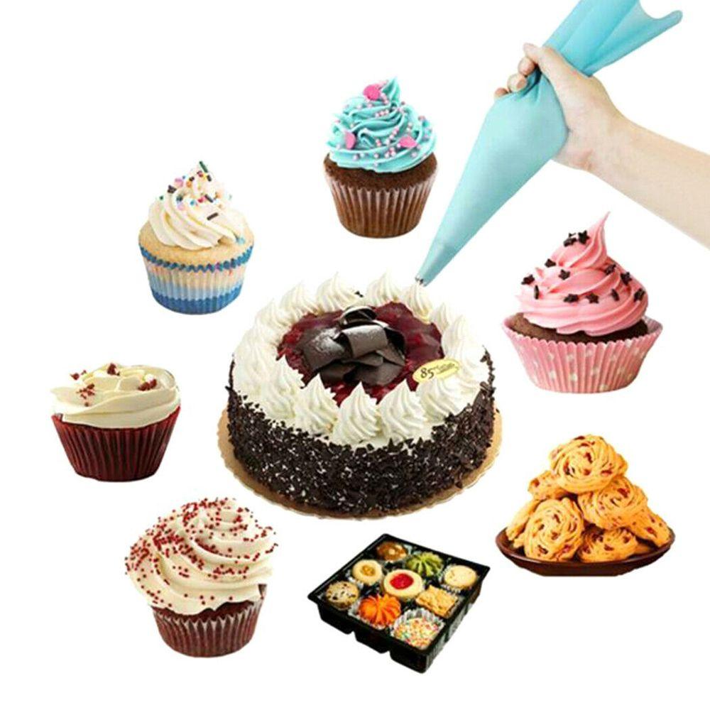 Cake Decorating Stainless Steel Fondant Ice Cream Tool Pastry Bag Icing Piping Nozzles Baking Mold