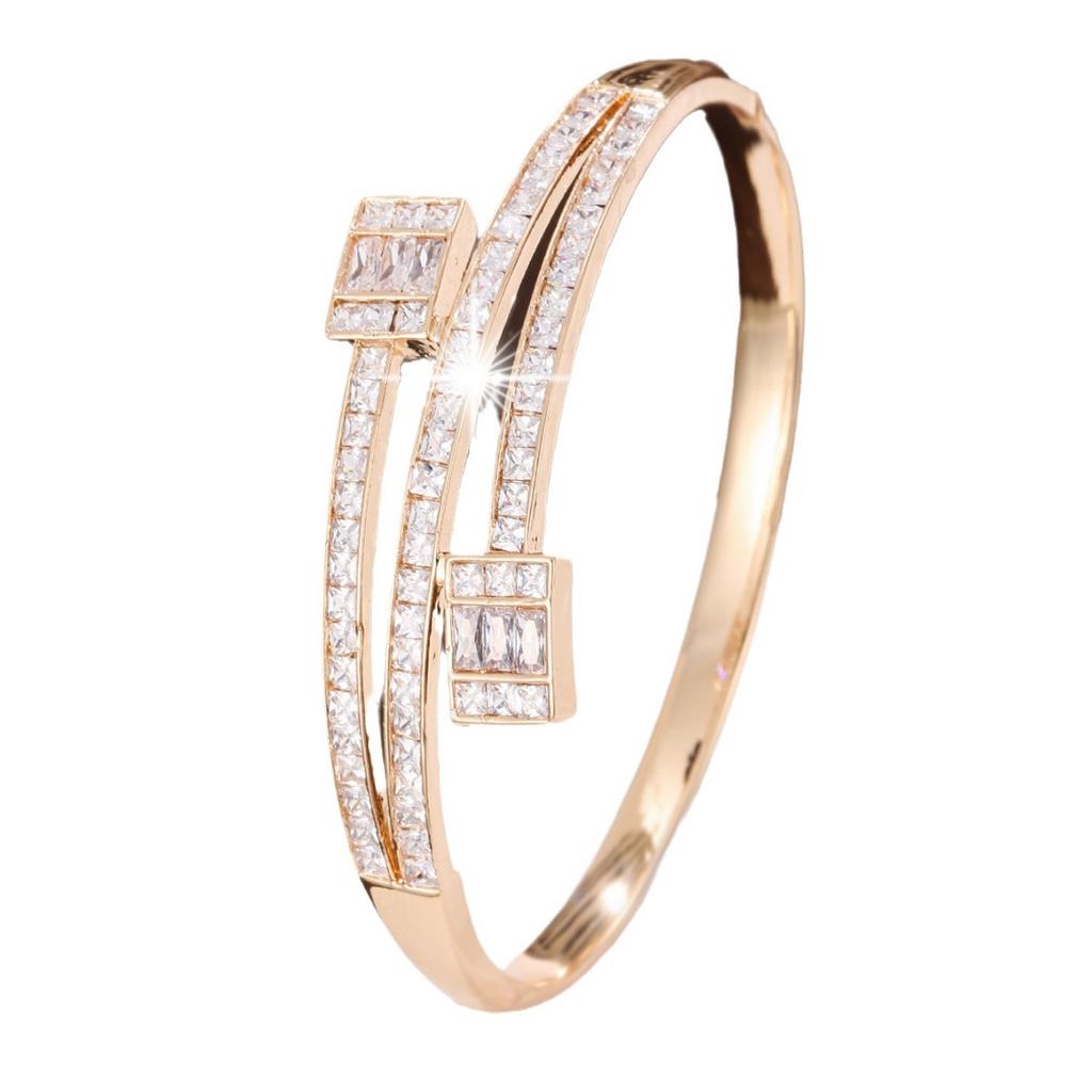 Fashion New Simple Geometric Style Micro-zirconia High-end Women's Jewelry Bracelet