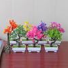 1PCS Artificial Plants Decoration Potted Bonsai Small Tree Pot Fake Plant Potted Zen Garden Ornaments Table Home Room Decoration
