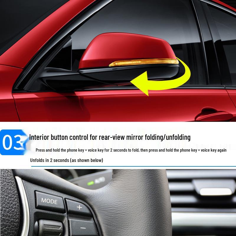 BMW 1 Series 2-Door (14-ON) Electric Folding Rearview Mirror Retrofit Kit: Auto Lock/Unlock Feature