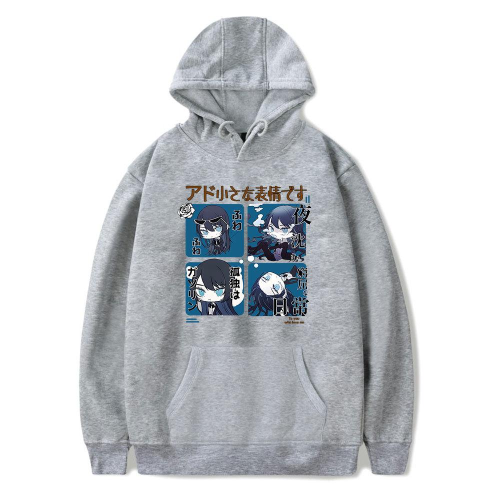 Ado Hoodies Women Men Fashion Streetwear Cartoon Printed Sweatshirts Unisex Pullover Autumn Sportswear Outfits