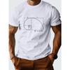 European Size Men's Summer Men's Short-sleeved T-shirts Printed Tops Summer T-shirts Comfortable Fashionable Tee Tops for Men