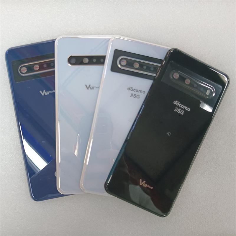 Glass Battery Back Cover ForLG V60 ThinQ 5G LM-V600 Rear Housing Panel Case With Camera Lens ReplacementSticker