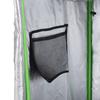 Grow Tent Reflective Mylar Hydroponic with Adjustable Vents and Floor Tray for Indoor Plant Growing, 60 x 60 x 140 cm (24.5" x 24.5" x 55")