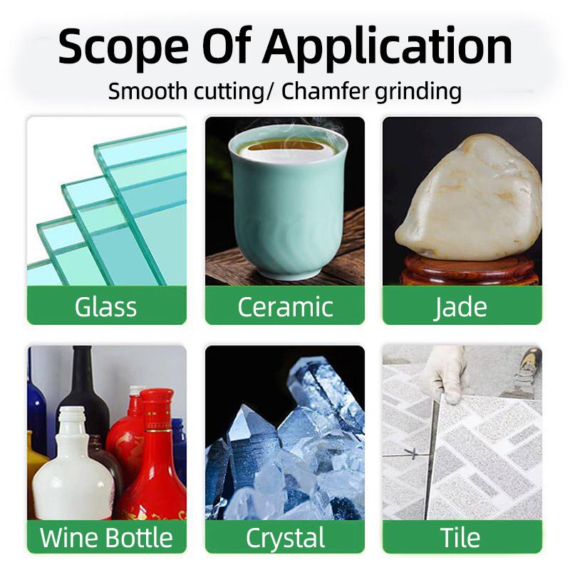 100mm Glass Cutting Blades Ceramic Tiles Seams Marble Jade Crystal Wine Bottles Grinding Ultra Thin Glass Cutting Rock Plate