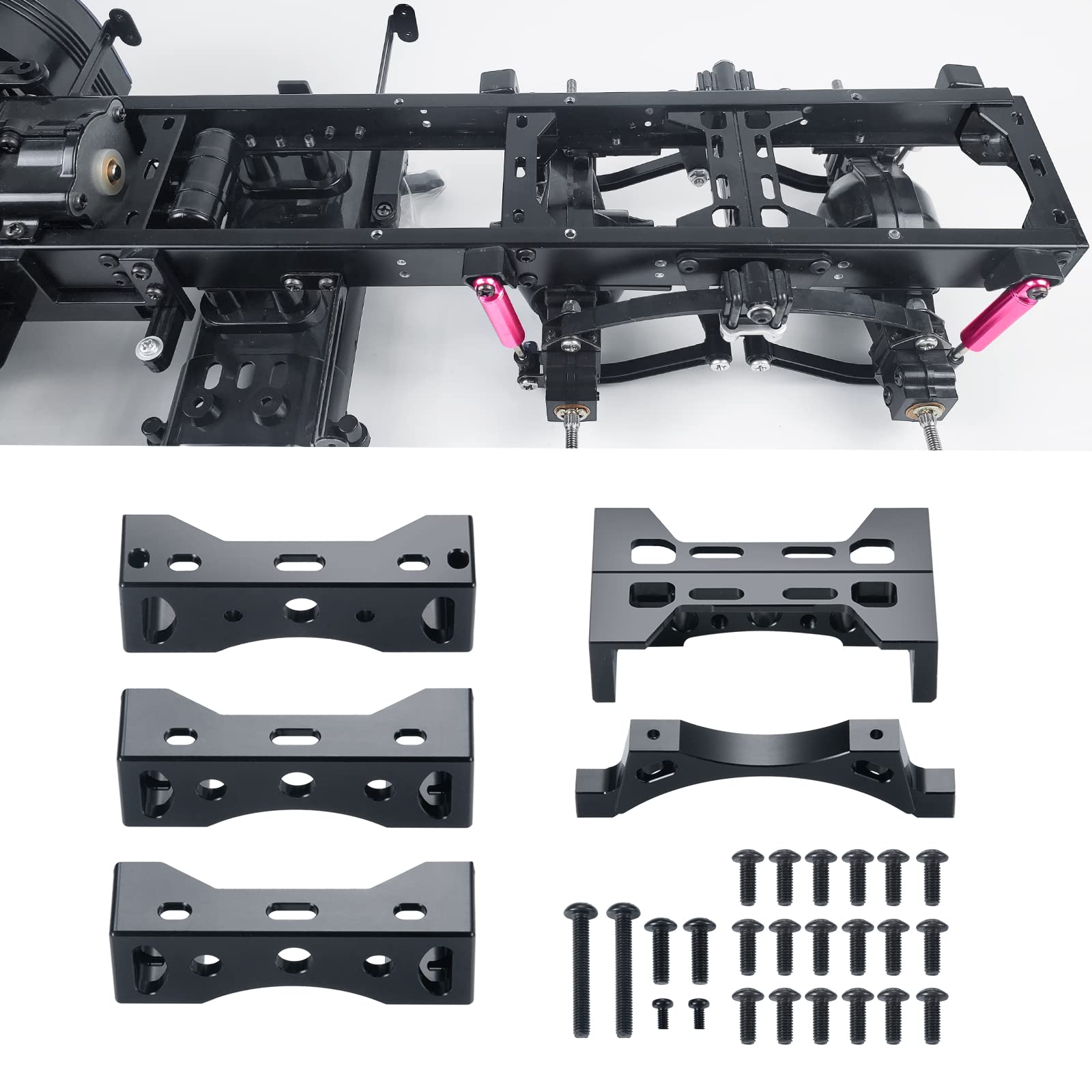 

TRZX Tamiya RC Trailer Truck R620 MAN Scania 770s RC Beam Bracket Upgrade 1/14 6×4