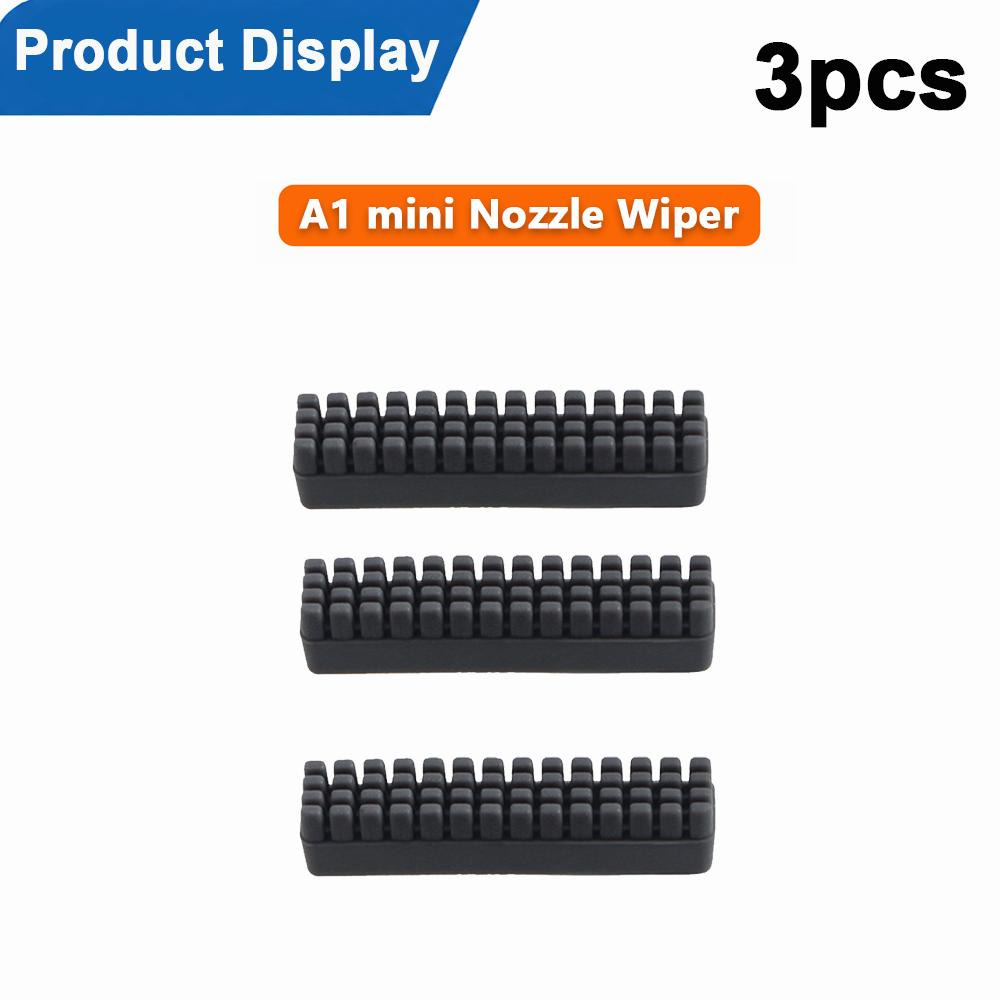 Nozzle Brush for Bambu Lab A1 Wiper Silicone Brush Hotbed Mounted Scrubbers for Bambulab A1 Cleaning Tool 3D Printer Accessories