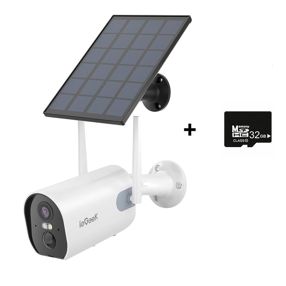 2K-Solarkamera-Sicherheit für den Außenbereich mit Scheinwerfer und Sirene, kabellose Kameras mit KI-Erkennung für die Sicherheit zu Hause, 3 MP Farb-Nachtsicht/2-Wege-Kommunikation
