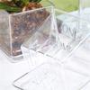 Mini Transparent Flowerpot Phalaenopsis Succulents Breathable Vase with Tray Plastic Seeding Nursery Pot for Home Window Decors