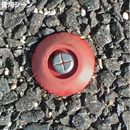 Daidohant Measuring Nails (Survey Nails), No. 2, 7mm Diameter x 50mm Neck Length, 15mm Head Diameter, Pack of 100, for Concrete, Paved, and Gravel Roa