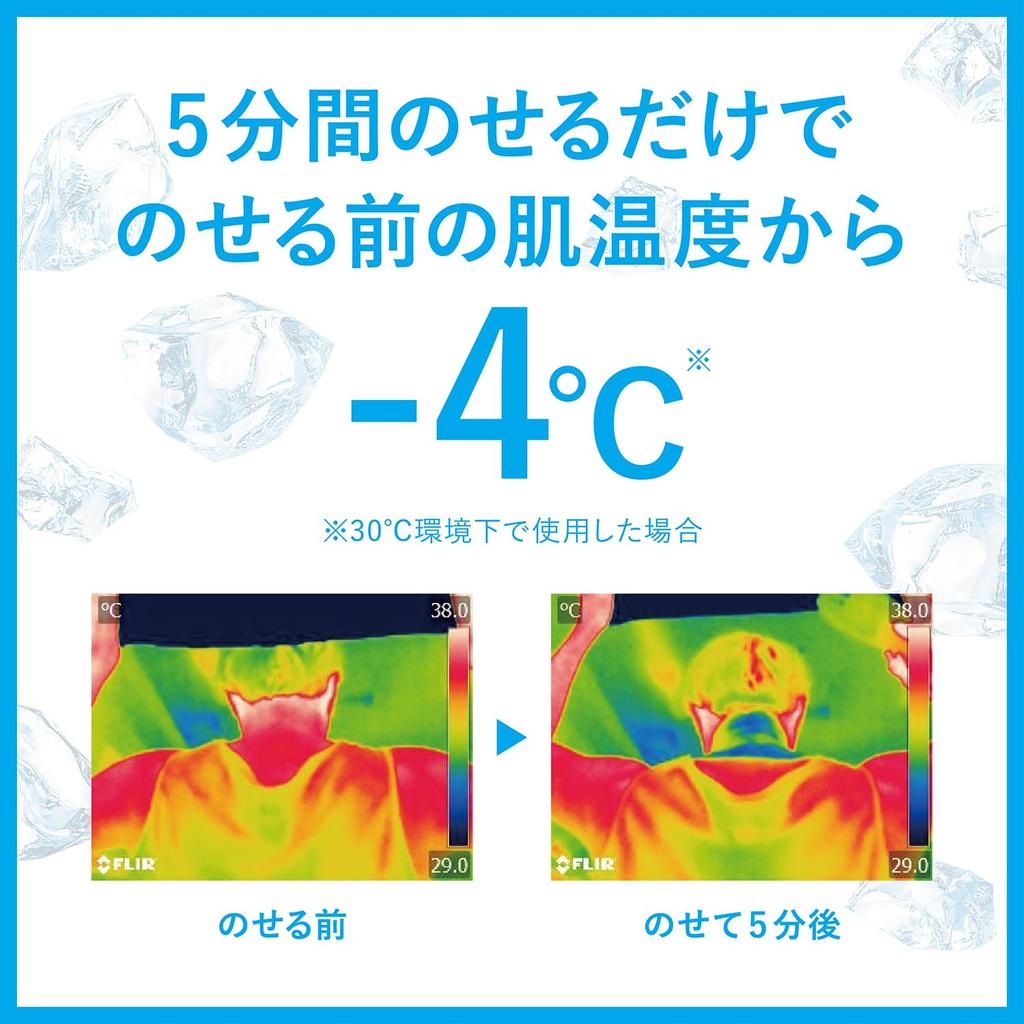 SEA BREEZE Ice Towel Citrus Sherbet 5 sheets x 3 sets Cooling large for face and and Removes excess + sample. towel, long-lasting cooling, size, body.