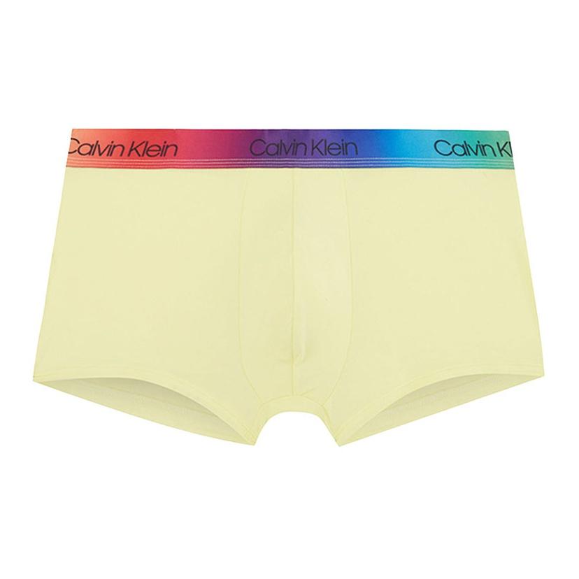 

Calvin Klein Rainbow Gradient Waistband Fitted Boxer Briefs Men underwear Beige NB2709-ZI9 M