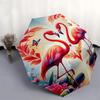 1pc Flamingo Heart Nature Scene Umbrella with Plastic Handle,Suitable for All Seasons Home Travel Outdoor UmbrellaDD405