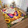 Butterfly Design Carpet Set with Quotes Carpet Set (1 Duvet Cover, 2 Pillowcases, Duvet Not Included)