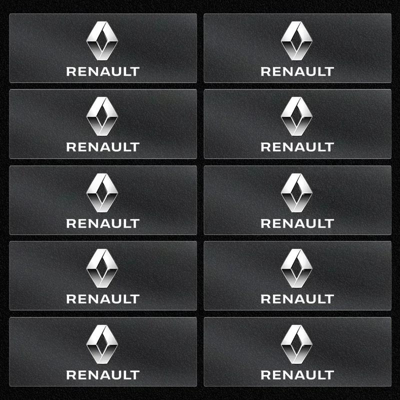1/2/5/10PCS Car Interior Dekoration Stickers Badges Auto Styling For Renault RS Fluence Laguna Scenic Latitude 2 3 Captur ZOE R666