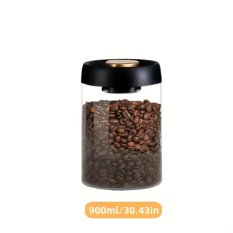 

Вакуумная банка для кофейных зерен, прозрачная стеклянная банка для хранения продуктов, влагонепроницаемый и герметичный контейнер для домашнего хозяйства