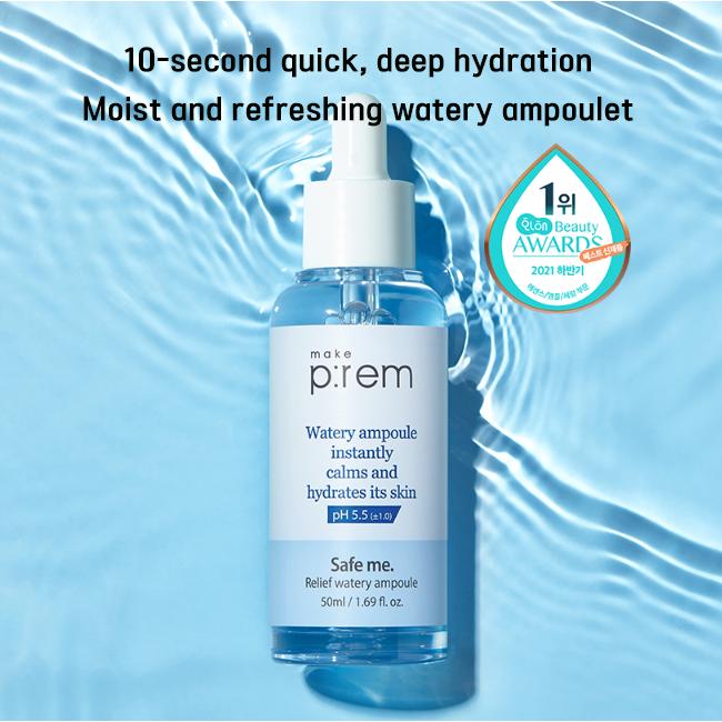 Make P:REM Safe me. Relief Watery Ampoule 50ml (3 Options)