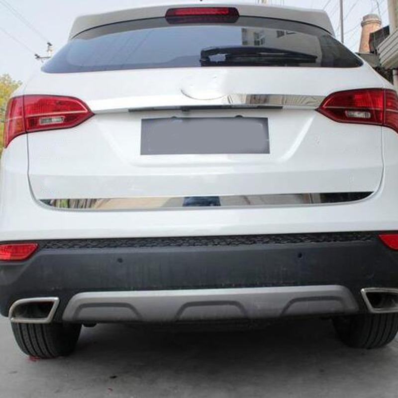 Car Rear Door Trunk Lid Tailgate Strip For Hyundai IX45 SantaFe 2013 2014 2015 2016 2017 2018 Trim Auto Exterior Accessories