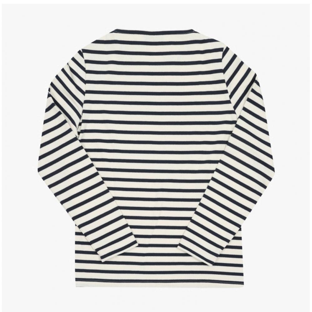 Saint JameS Women S Long Sleeve Tee Ecru Marine Tulipe 3513