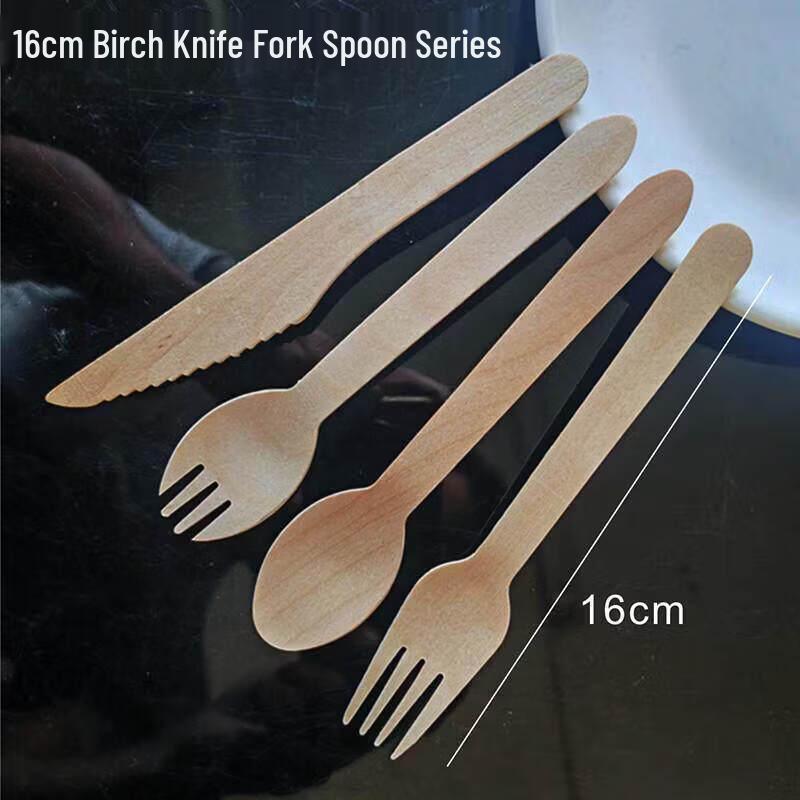 ZISIZ Disposable Rice Husk Spoons