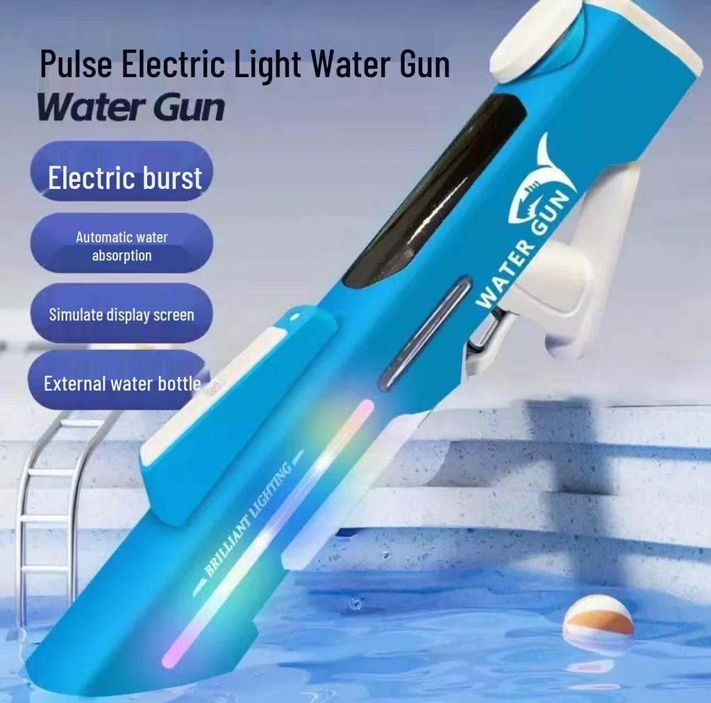Pulse Electric High-Pressure Water Gun: Automatic Absorption & Strong Spray for Outdoor Fun