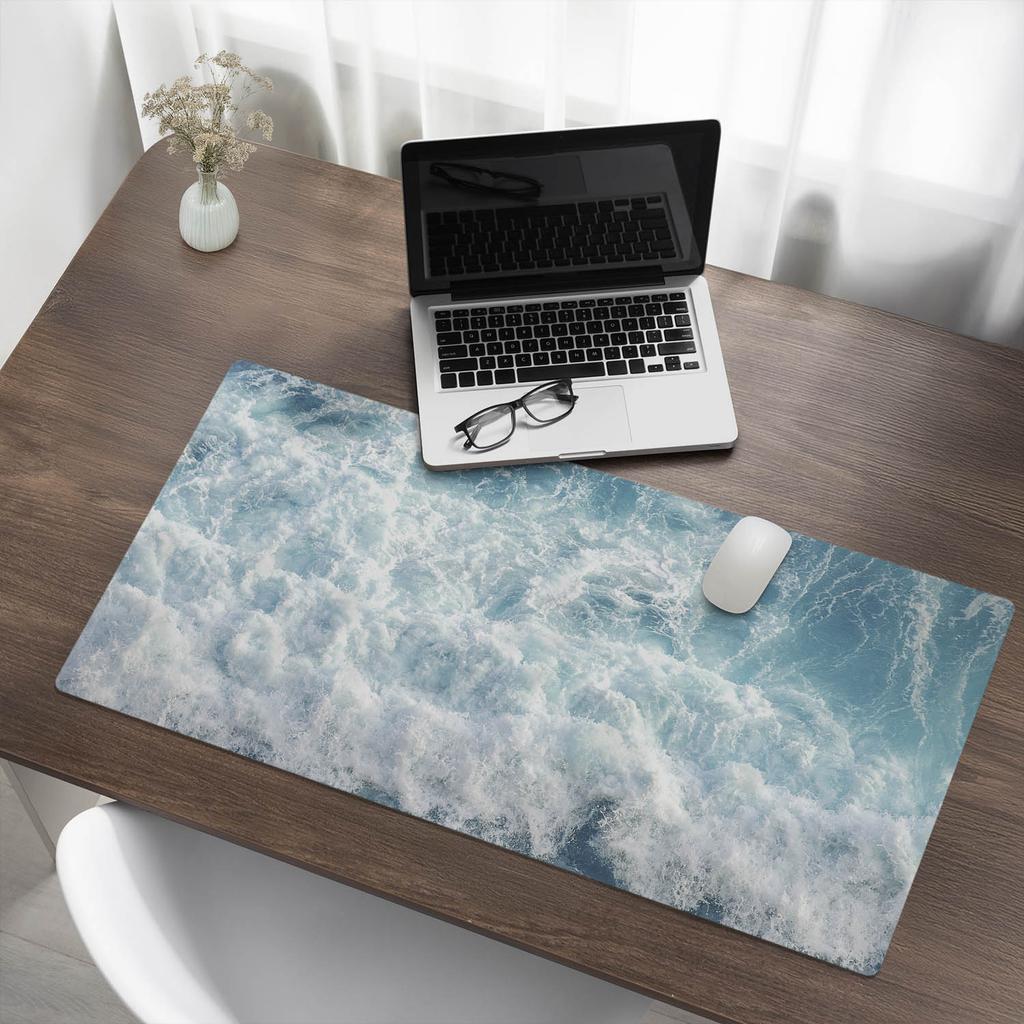 Protective Vinyl Mat For Companies And Offices Moving Sea Waves 100X50 Cm